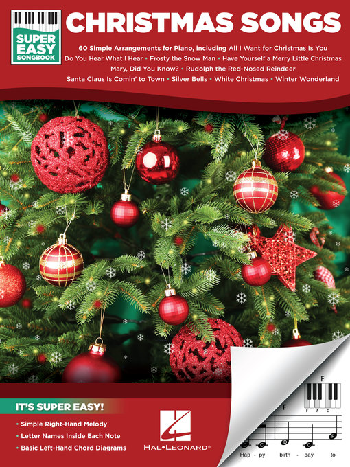 Title details for Christmas Songs--Super Easy Songbook by Hal Leonard Corp. - Available